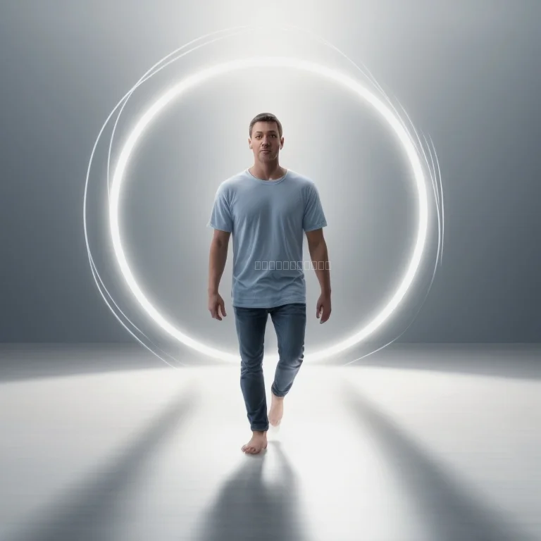 Person meditiert im Freien